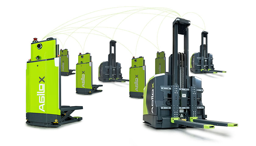 Autonome Mobile Roboter (AMRs) Agilox X-Swarm