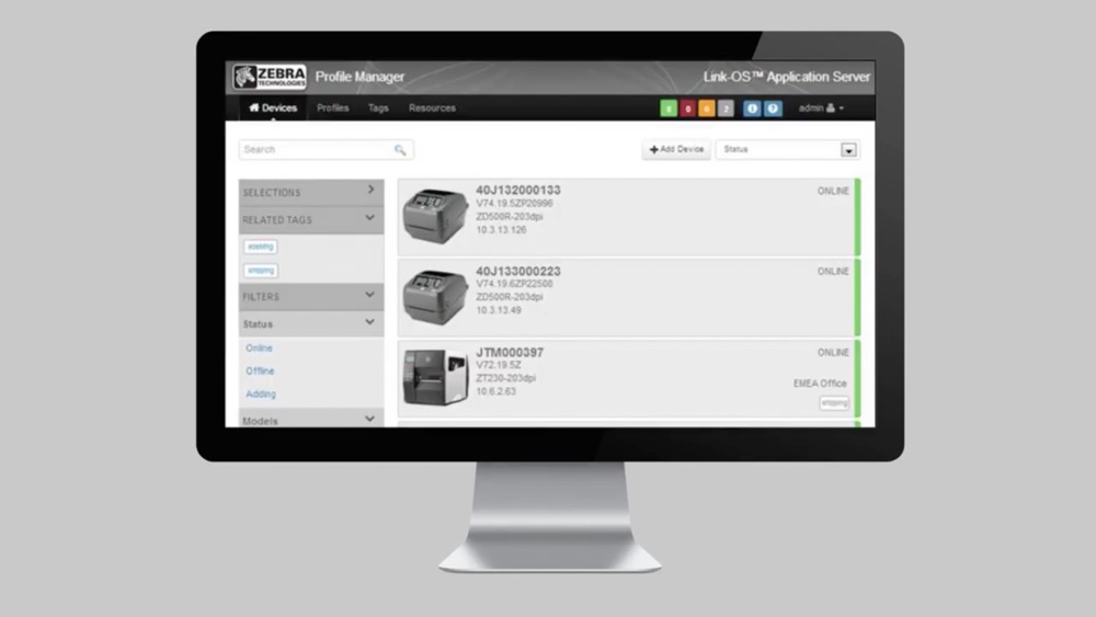 Software Zebra Printer Profile Manager Enterprise (PPME)