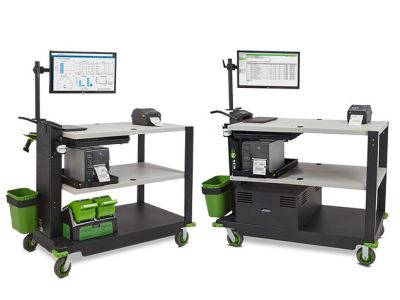 Mobiler Arbeitsplatz PC-Serie 122 cm