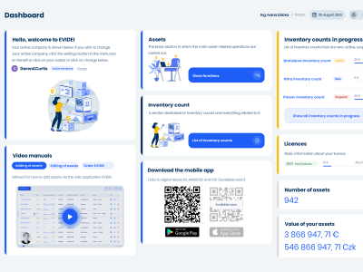 Software Evidei Asset Management Web Application